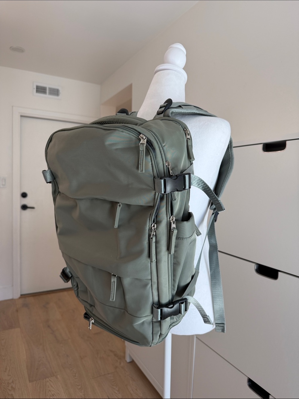Olive Green Travel Backpack